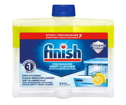 Akcesoria do zmywarek FINISH Płyn do czyszczenia zmywarki 250 ml cytrynowy